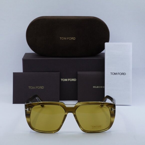Tom Ford FT1025 55E Oliver 02 Square Sunglasses - Coloured 